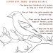 American Goldfinch Coloring Page