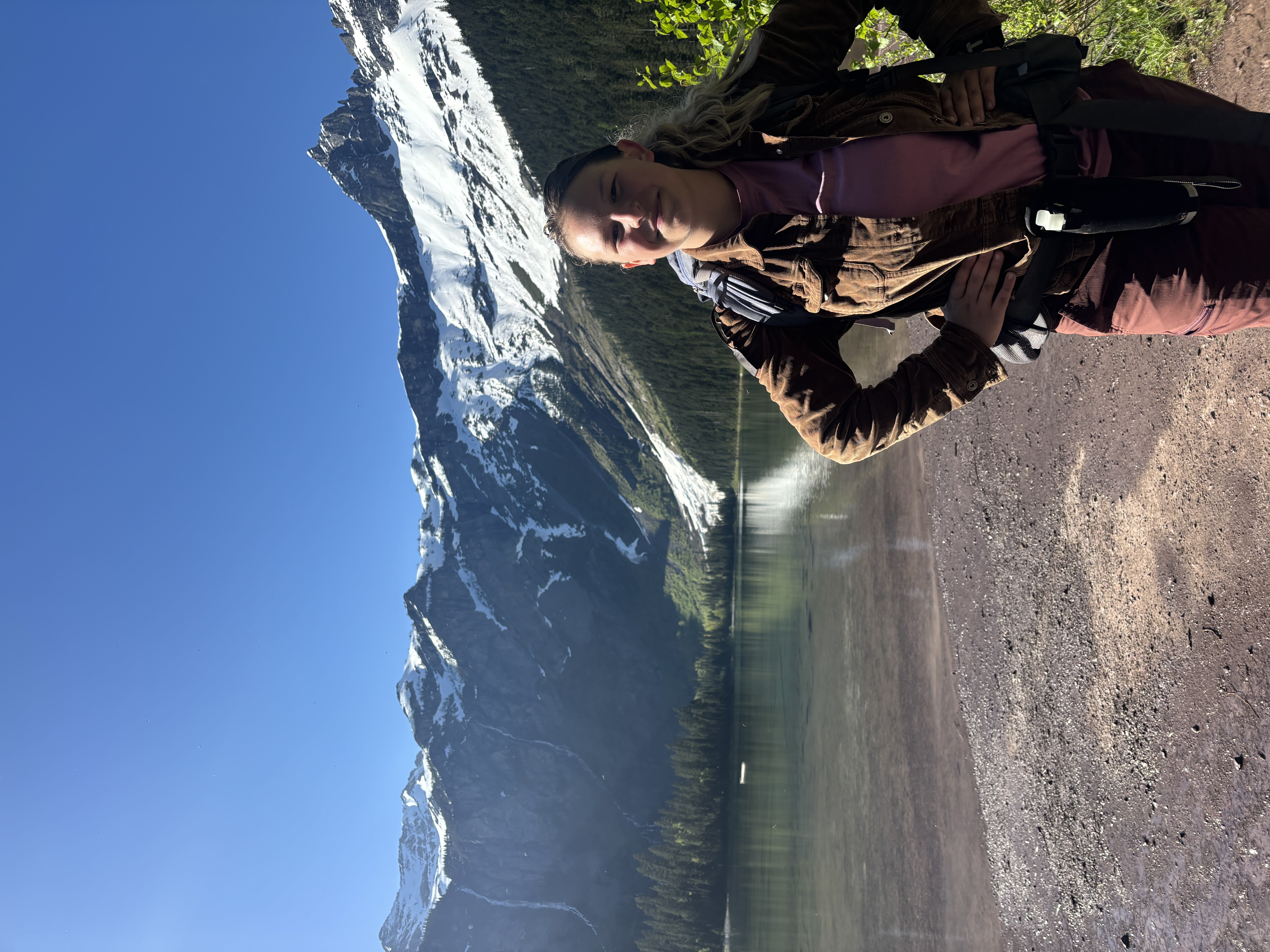 Emily at Avalanche Lake in Glacier National Park