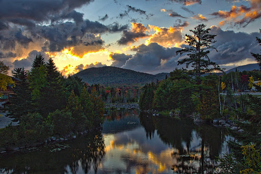 Lake Placid at sunset