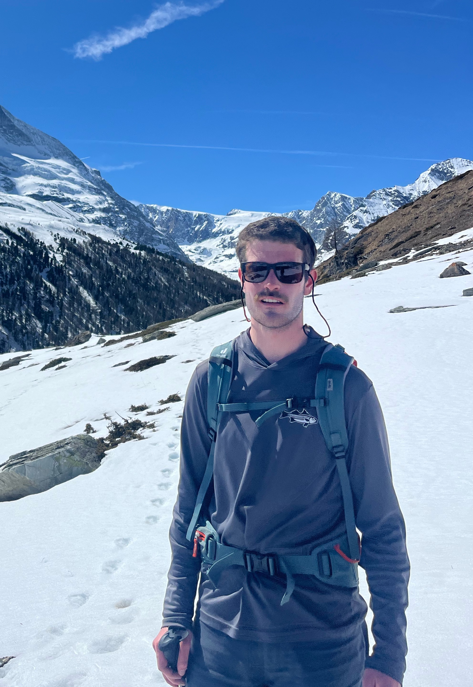 Photo of Emmons on a snowy alpine hike