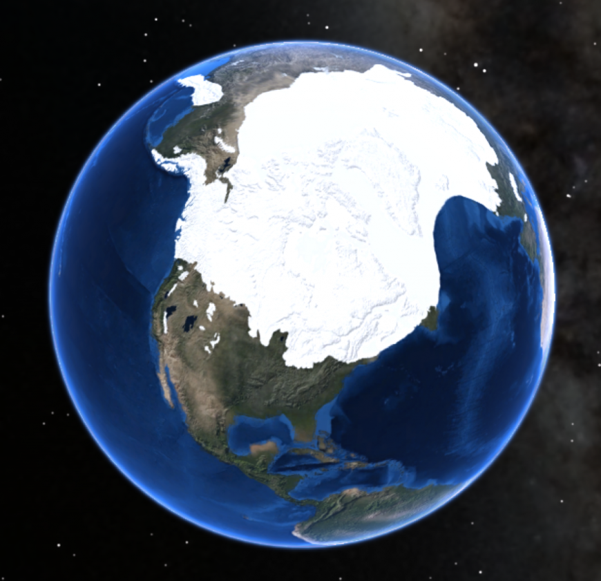 Extent of Laurentide Ice Sheet over North America. Photo: NPS Natural Resources, Creative Commons