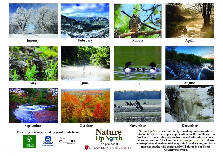 2017 Nature Up North Calendar Back Cover