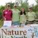 Nature Up North summer interns Jess, Maggie, and Alyssa with Project Manager Emlyn Crocker at Indian Creek Nature Center's Conservation Field Day.